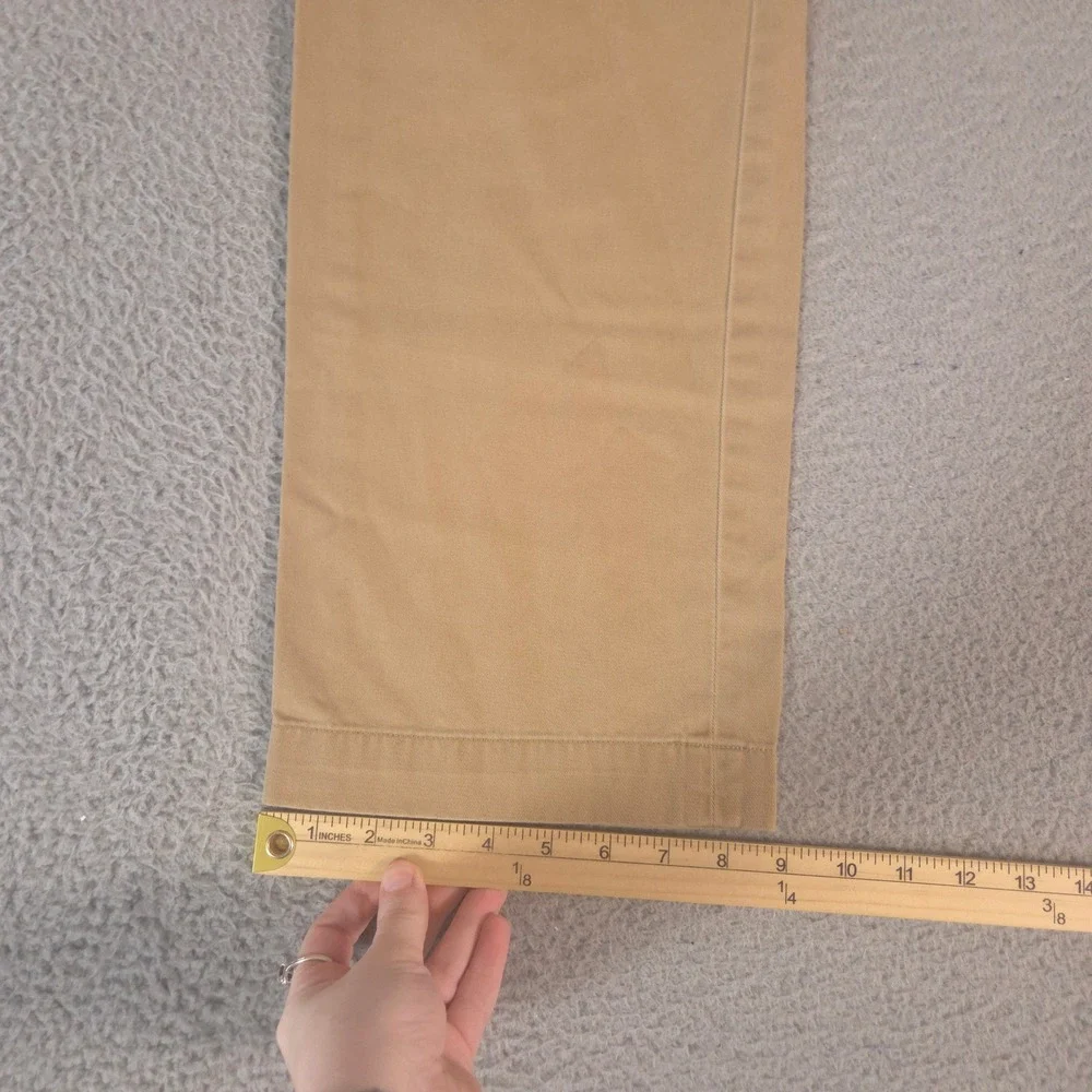 Polo Ralph Lauren Pants Mens 34x34 Tan Bedford Chino Cotton Twill Straight Leg